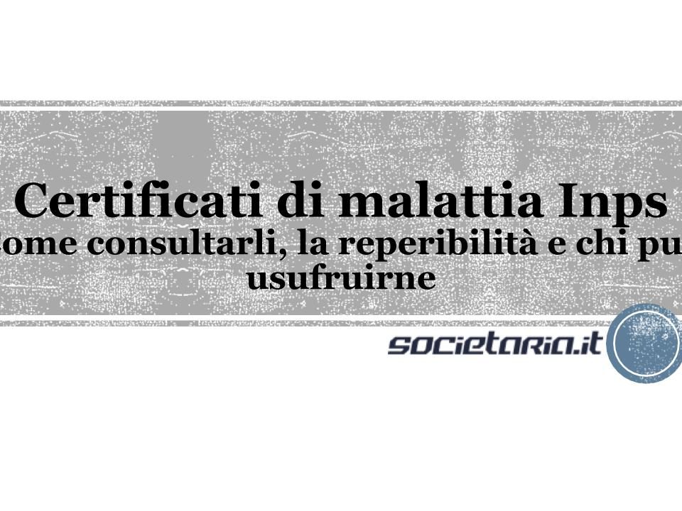 Certificati di malattia Inps