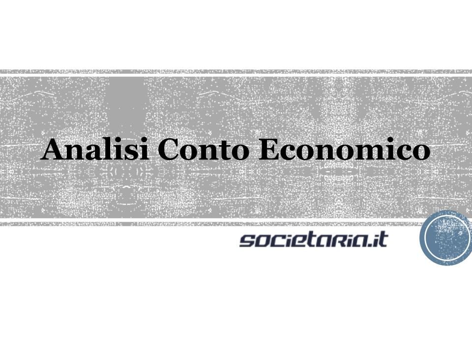 Analisi Conto Economico