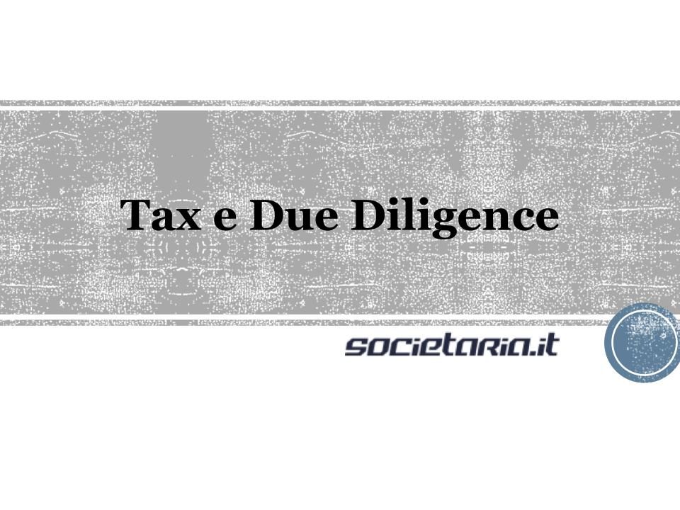 Tax e Due Diligence