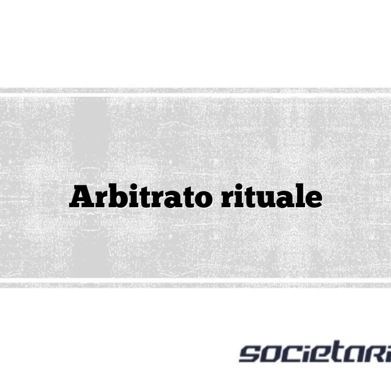 Arbitrato rituale