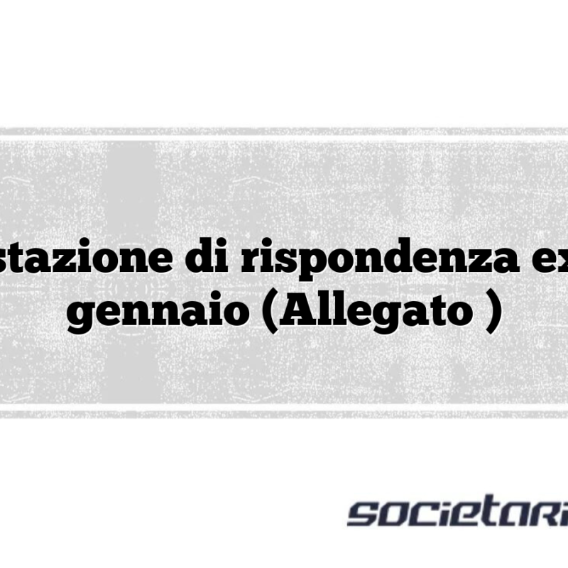 Attestazione di rispondenza ex d.m gennaio (Allegato )