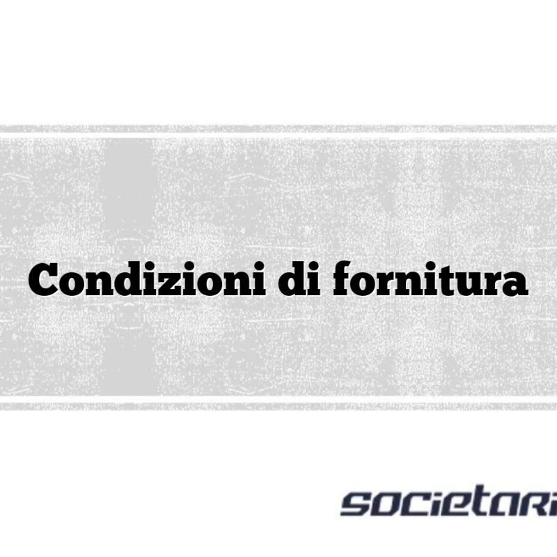 Condizioni di fornitura