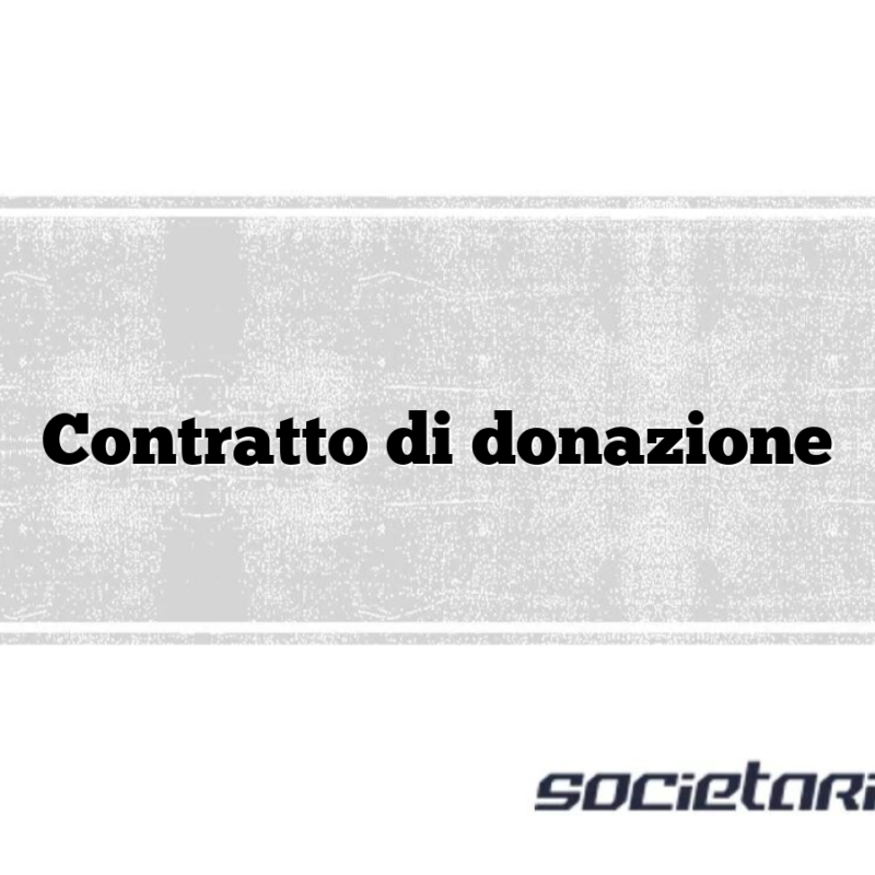Contratto di donazione