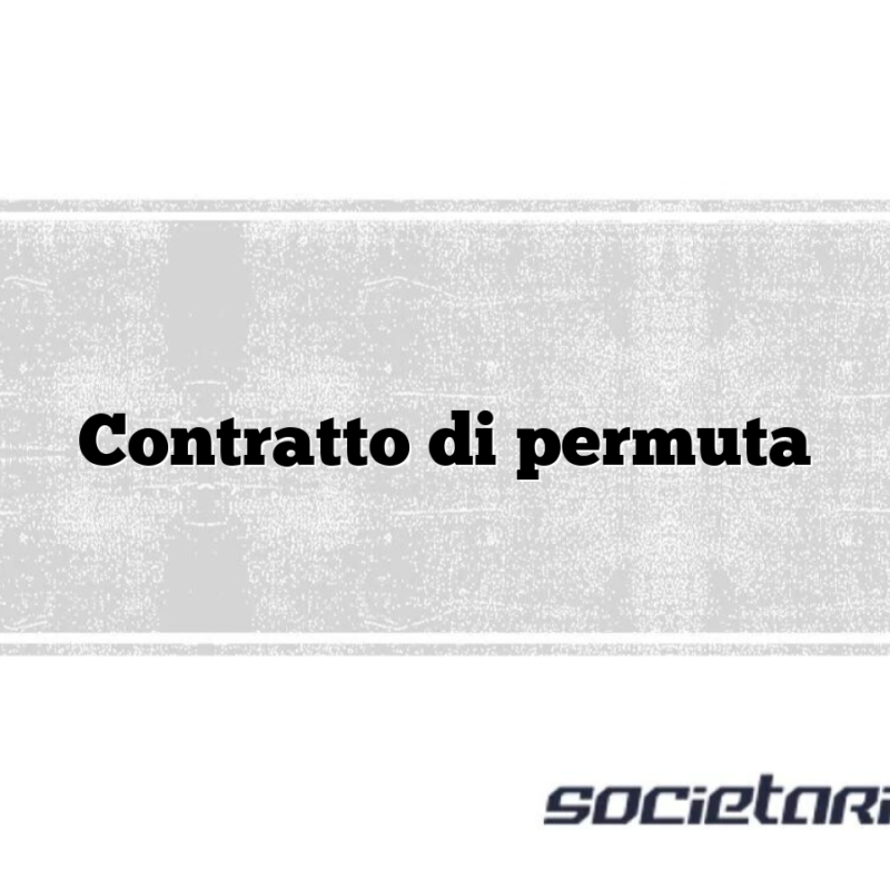 Contratto di permuta