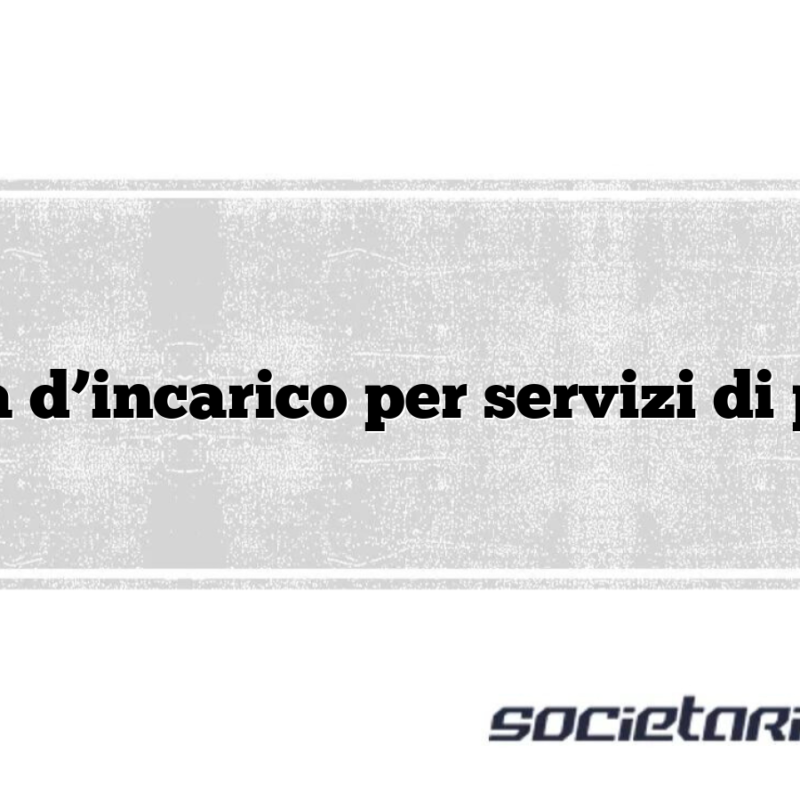 Lettera d’incarico per servizi di pulizia