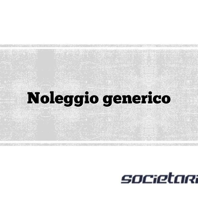 Noleggio generico