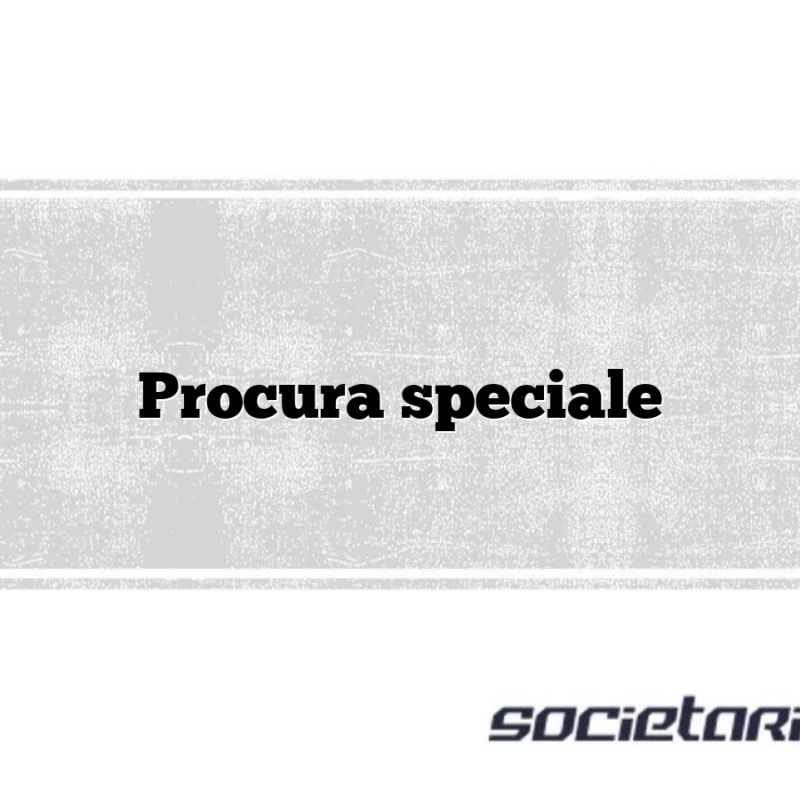 Procura speciale