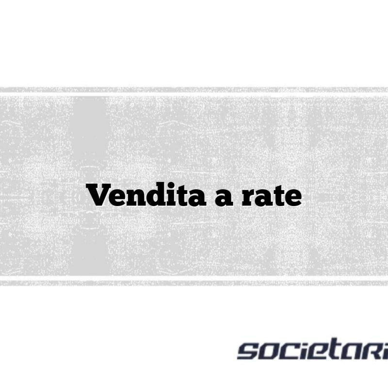 Vendita a rate
